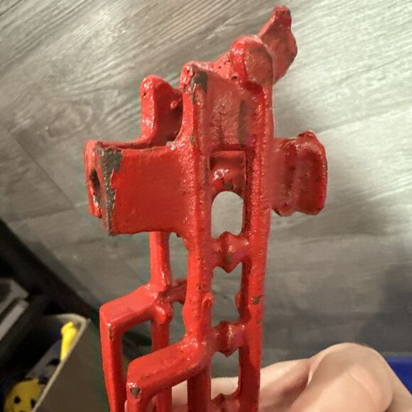 Vintage Cast Iron Horse Drawn Fire Truck Engine Wagon & 2 Horses Toy Two Pieces - Picture 16 of 16